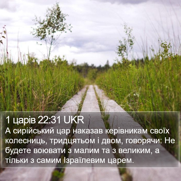 1 царів 22:31 UKR Bible Study