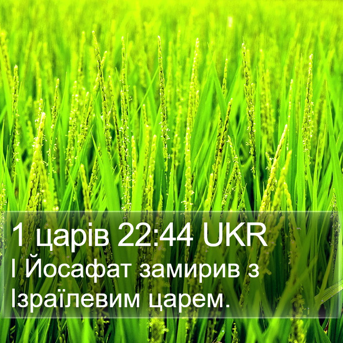 1 царів 22:44 UKR Bible Study