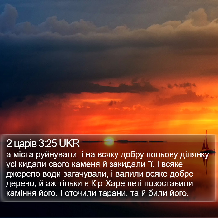 2 царів 3:25 UKR Bible Study