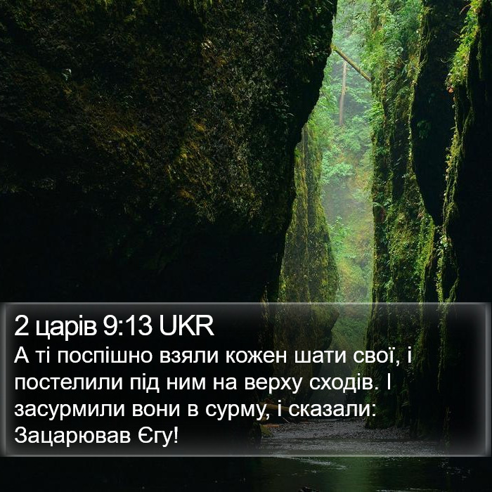 2 царів 9:13 UKR Bible Study