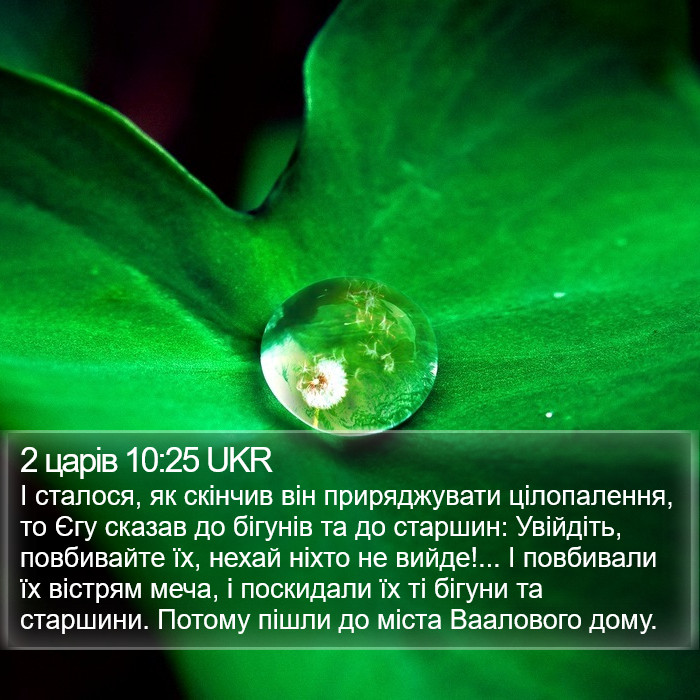 2 царів 10:25 UKR Bible Study