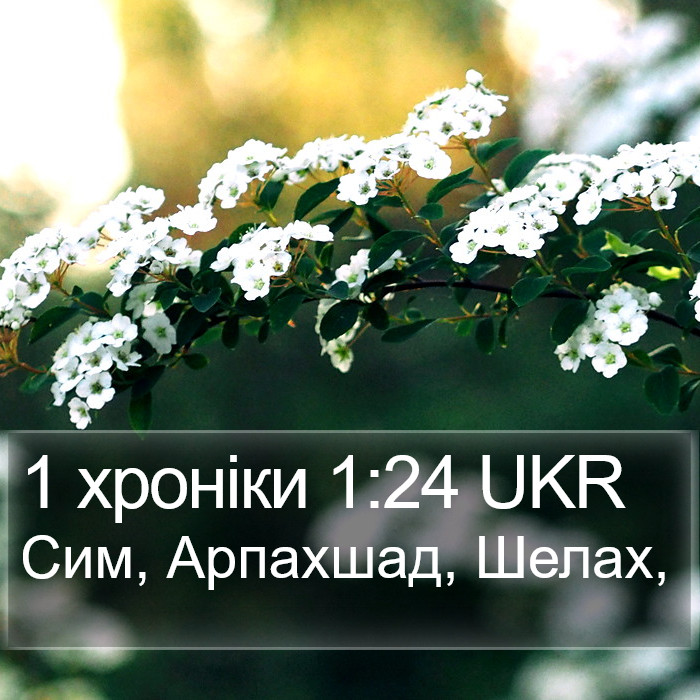 1 хроніки 1:24 UKR Bible Study