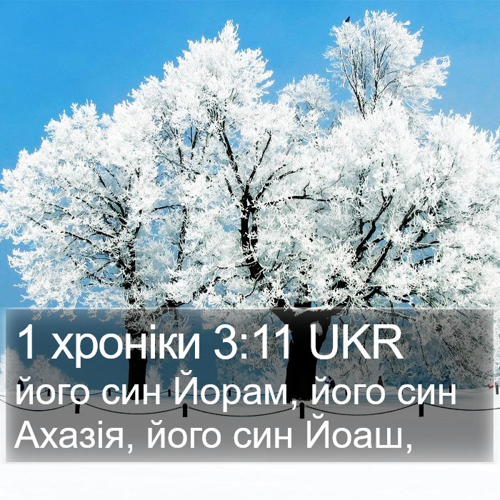 1 хроніки 3:11 UKR Bible Study