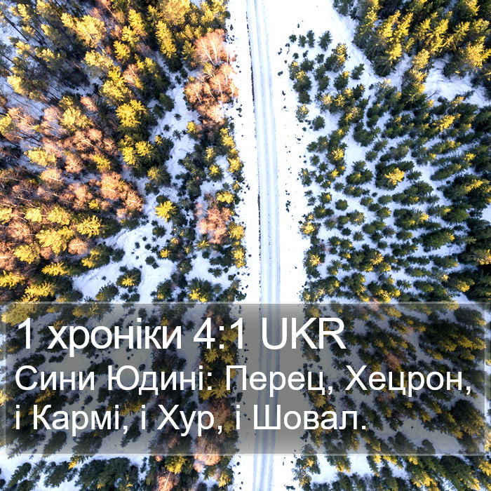 1 хроніки 4:1 UKR Bible Study