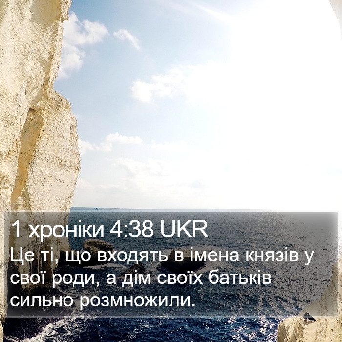 1 хроніки 4:38 UKR Bible Study