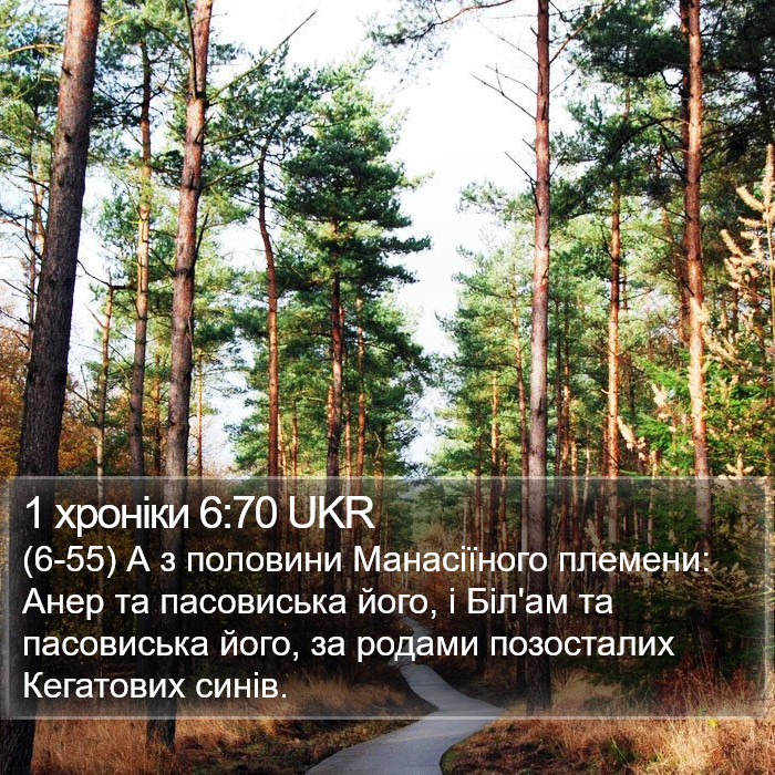 1 хроніки 6:70 UKR Bible Study