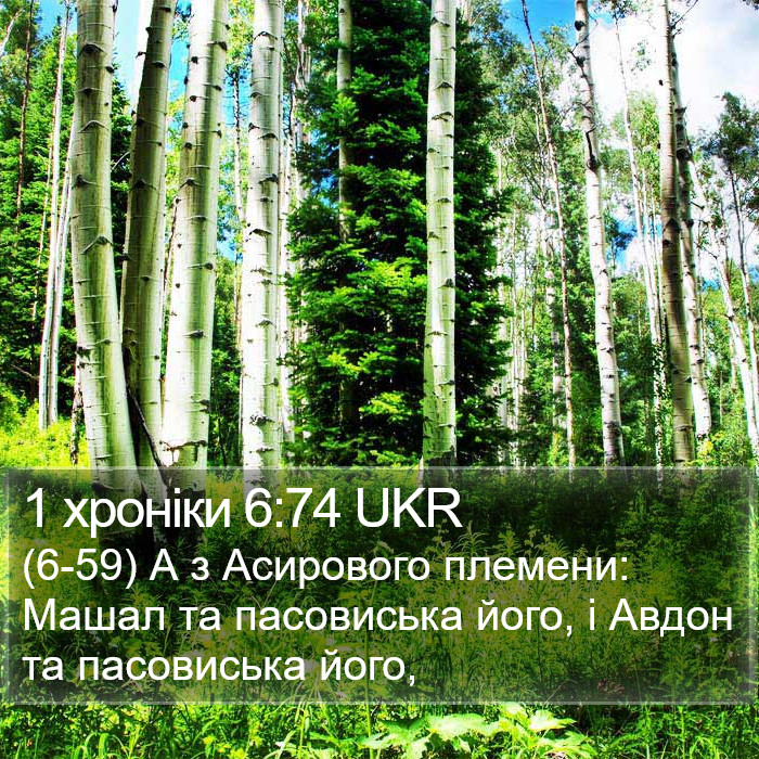 1 хроніки 6:74 UKR Bible Study