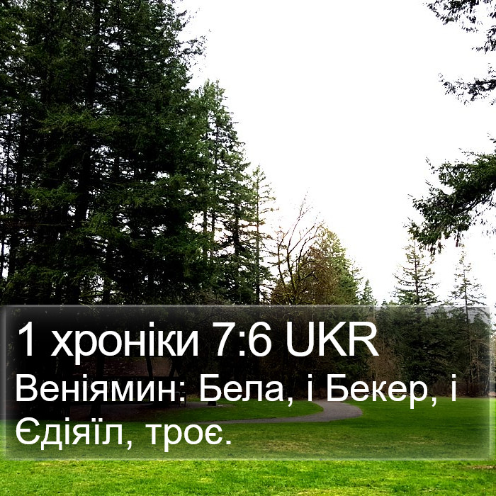 1 хроніки 7:6 UKR Bible Study