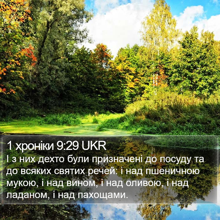 1 хроніки 9:29 UKR Bible Study