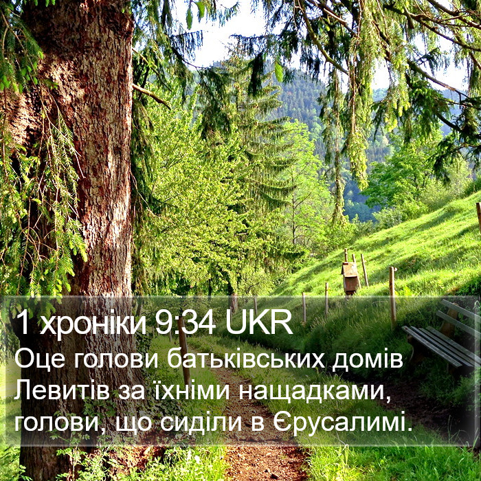 1 хроніки 9:34 UKR Bible Study