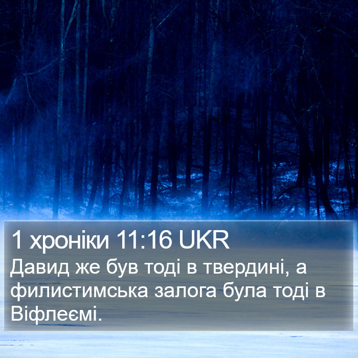 1 хроніки 11:16 UKR Bible Study