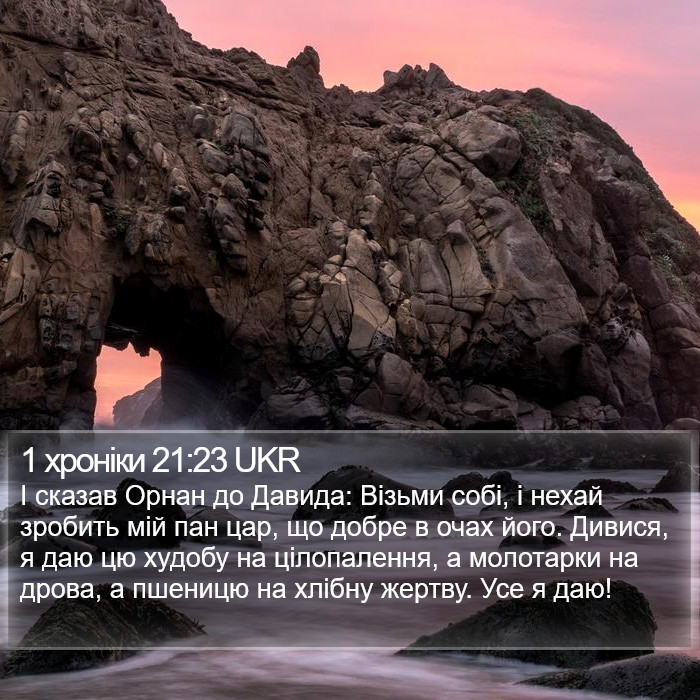 1 хроніки 21:23 UKR Bible Study