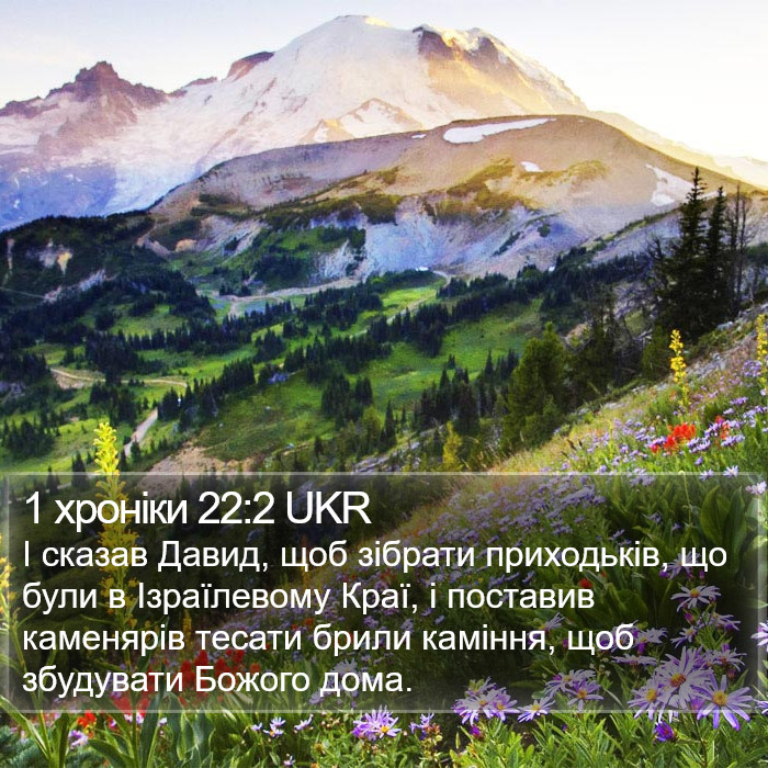 1 хроніки 22:2 UKR Bible Study