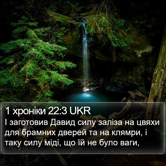 1 хроніки 22:3 UKR Bible Study