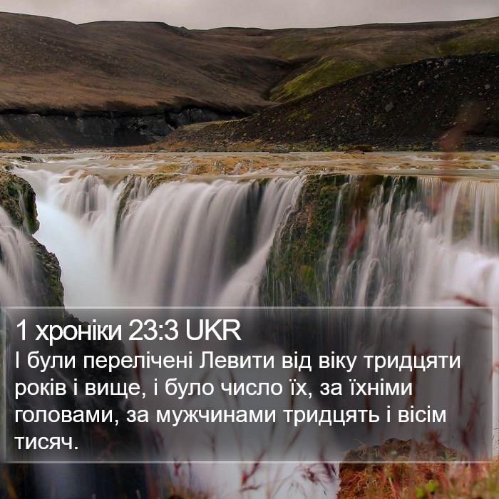 1 хроніки 23:3 UKR Bible Study