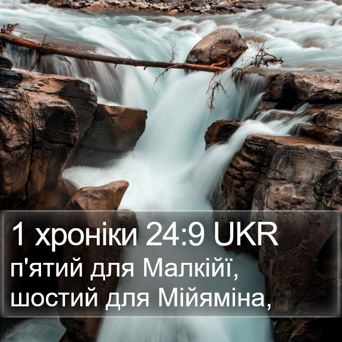 1 хроніки 24:9 UKR Bible Study