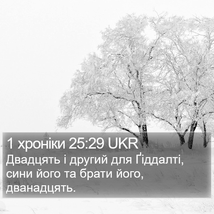 1 хроніки 25:29 UKR Bible Study