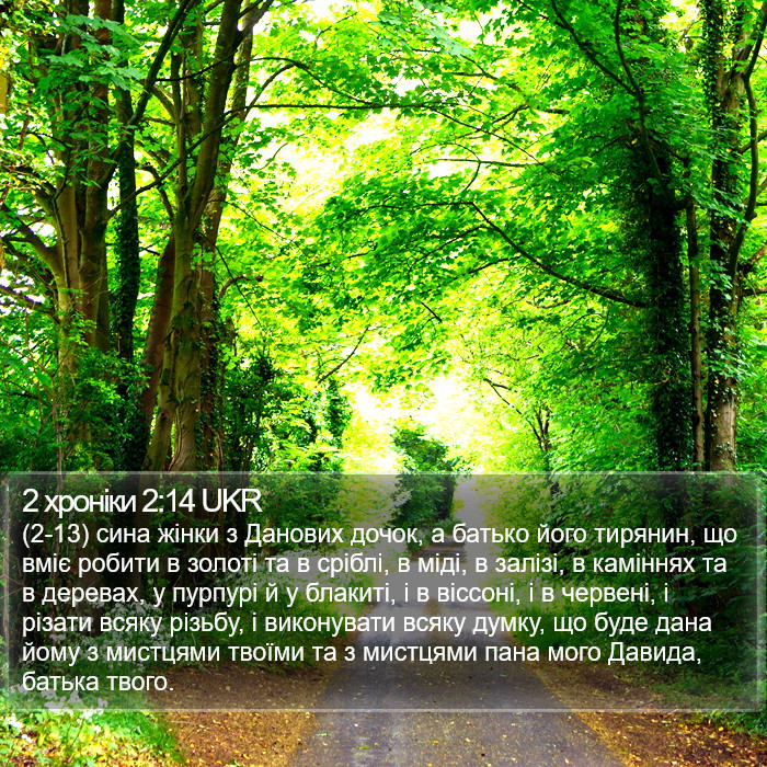 2 хроніки 2:14 UKR Bible Study