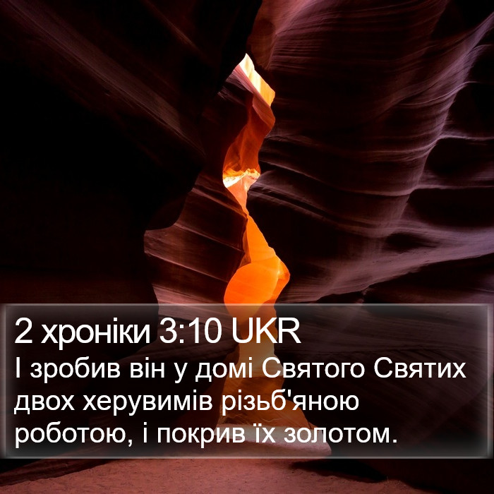 2 хроніки 3:10 UKR Bible Study