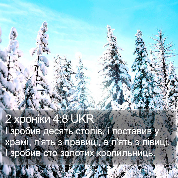 2 хроніки 4:8 UKR Bible Study