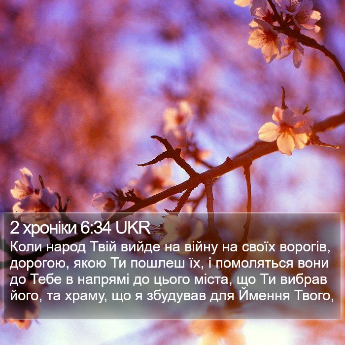 2 хроніки 6:34 UKR Bible Study