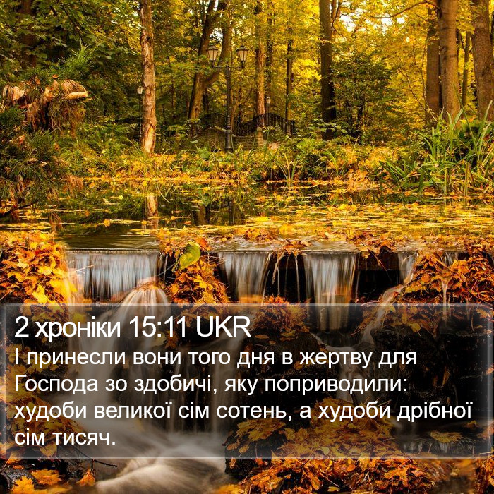 2 хроніки 15:11 UKR Bible Study