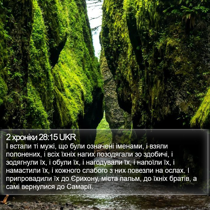 2 хроніки 28:15 UKR Bible Study