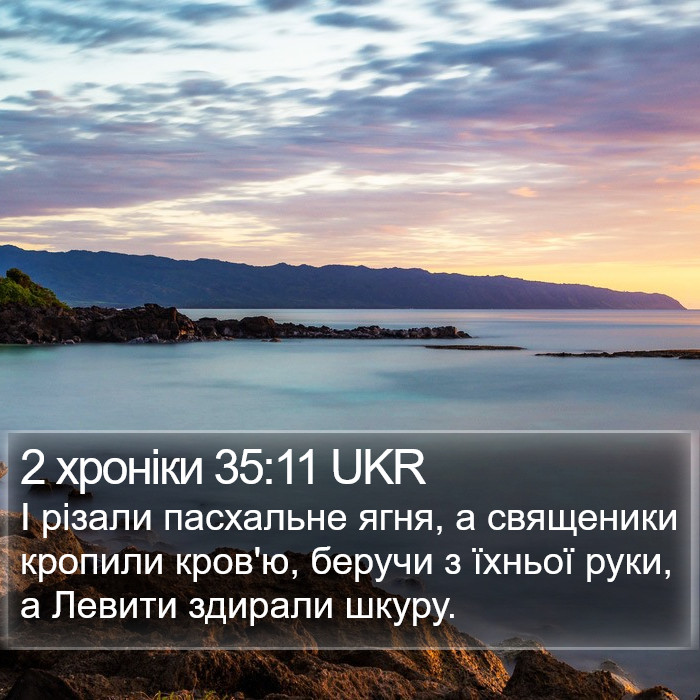 2 хроніки 35:11 UKR Bible Study