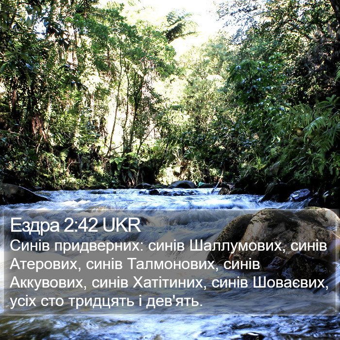 Ездра 2:42 UKR Bible Study