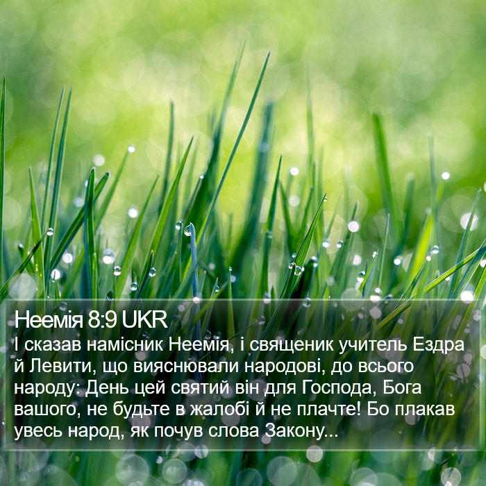 Неемія 8:9 UKR Bible Study