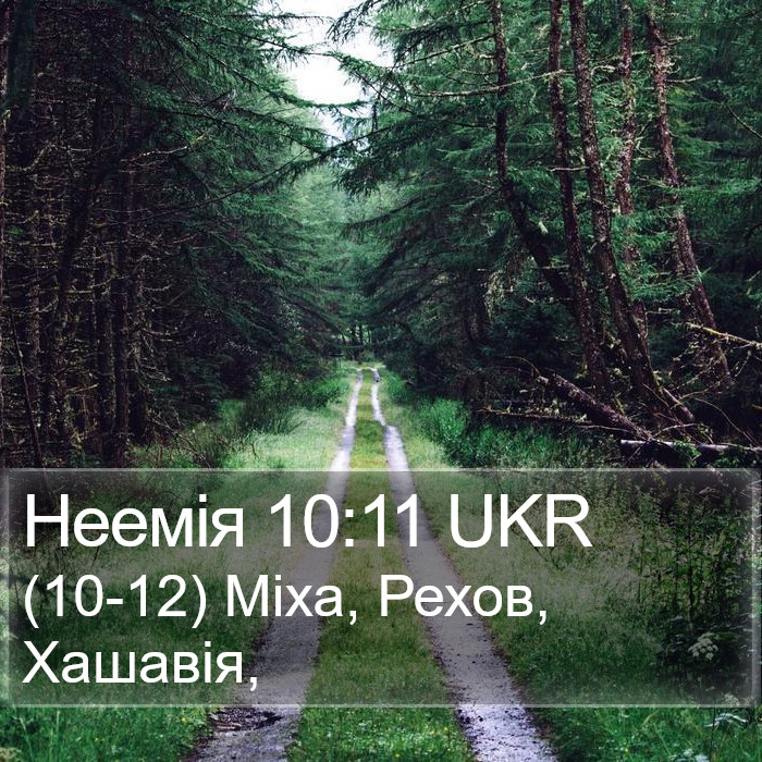 Неемія 10:11 UKR Bible Study