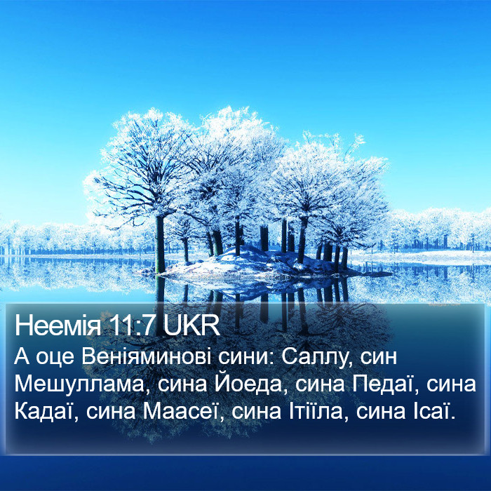 Неемія 11:7 UKR Bible Study