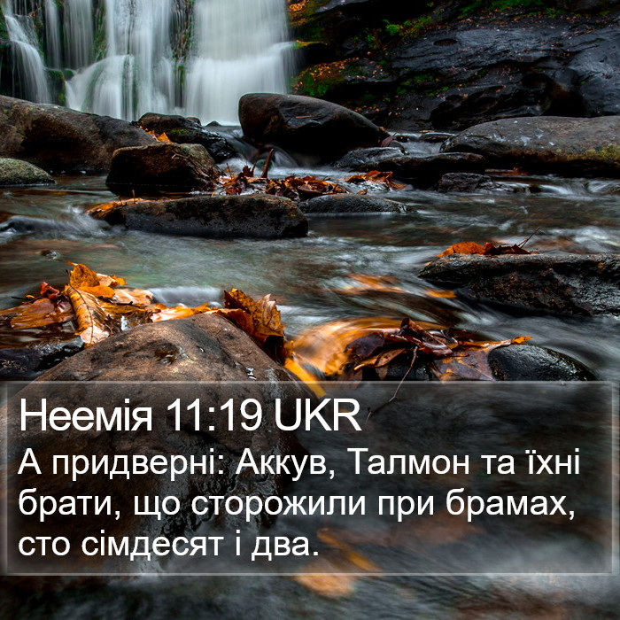 Неемія 11:19 UKR Bible Study