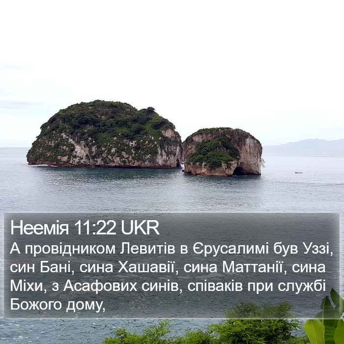 Неемія 11:22 UKR Bible Study