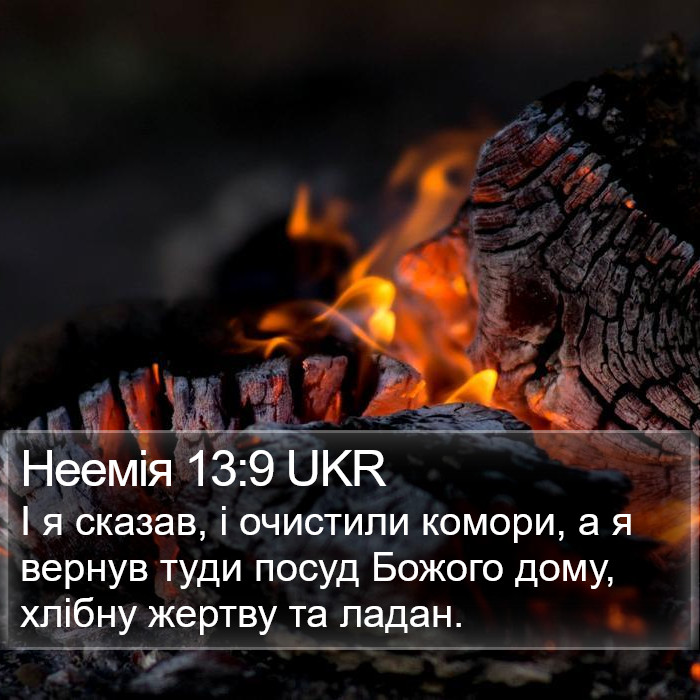 Неемія 13:9 UKR Bible Study