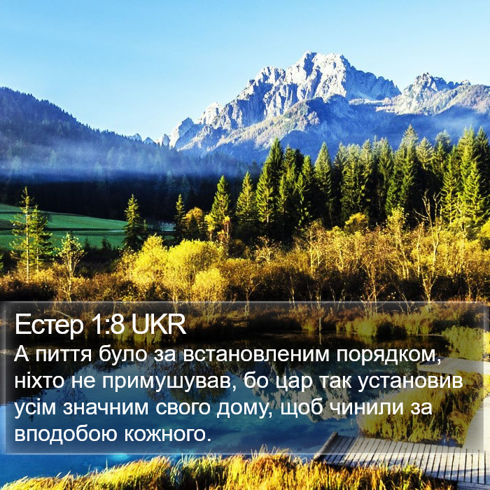 Естер 1:8 UKR Bible Study