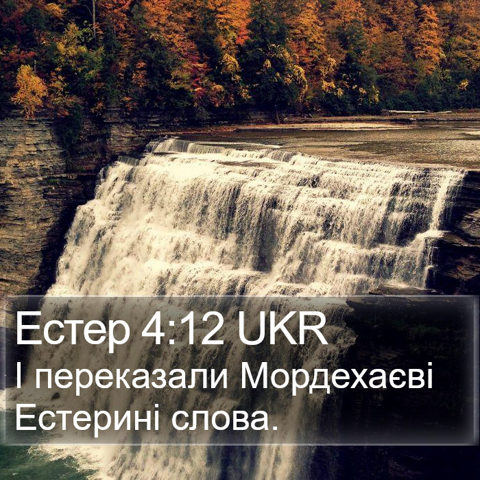 Естер 4:12 UKR Bible Study