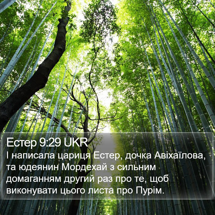 Естер 9:29 UKR Bible Study