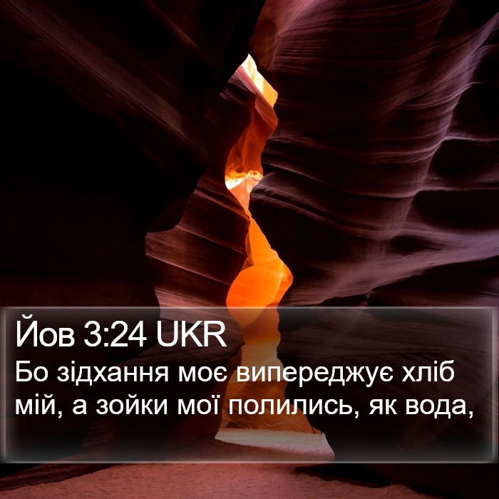 Йов 3:24 UKR Bible Study