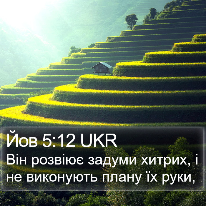 Йов 5:12 UKR Bible Study