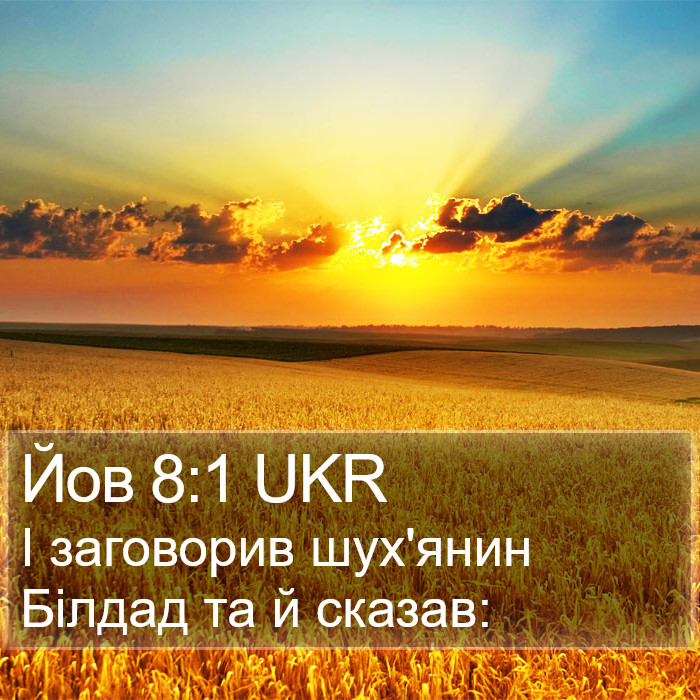 Йов 8:1 UKR Bible Study