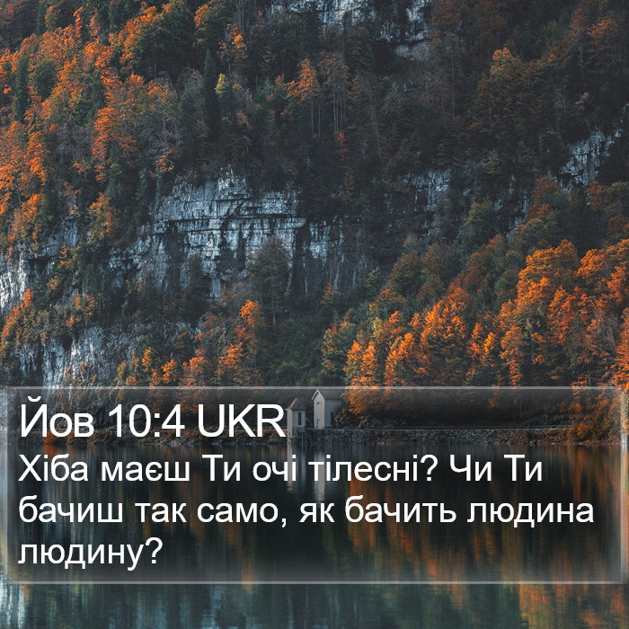 Йов 10:4 UKR Bible Study