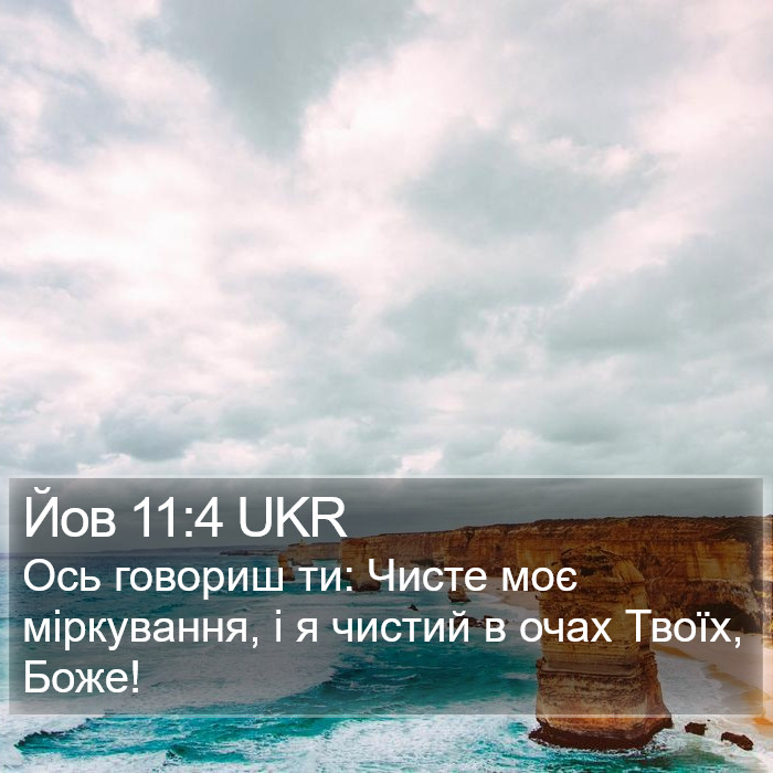 Йов 11:4 UKR Bible Study