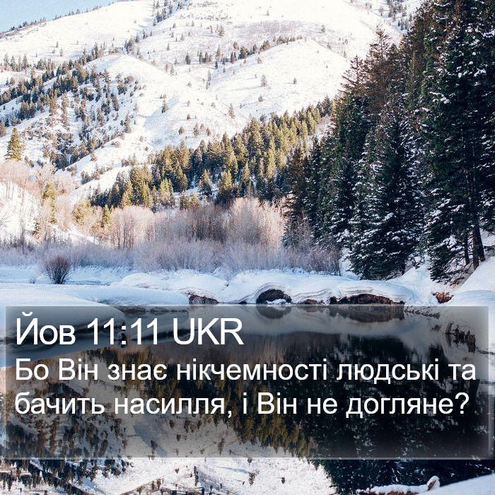 Йов 11:11 UKR Bible Study