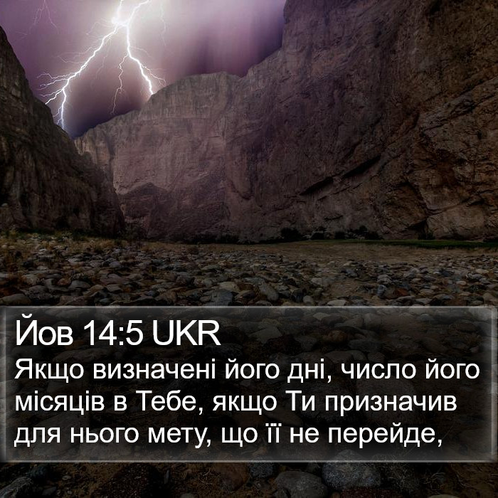Йов 14:5 UKR Bible Study