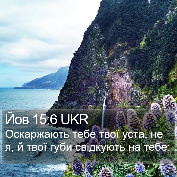Йов 15:6 UKR Bible Study