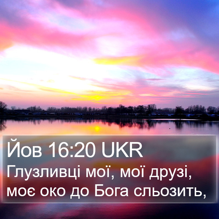 Йов 16:20 UKR Bible Study