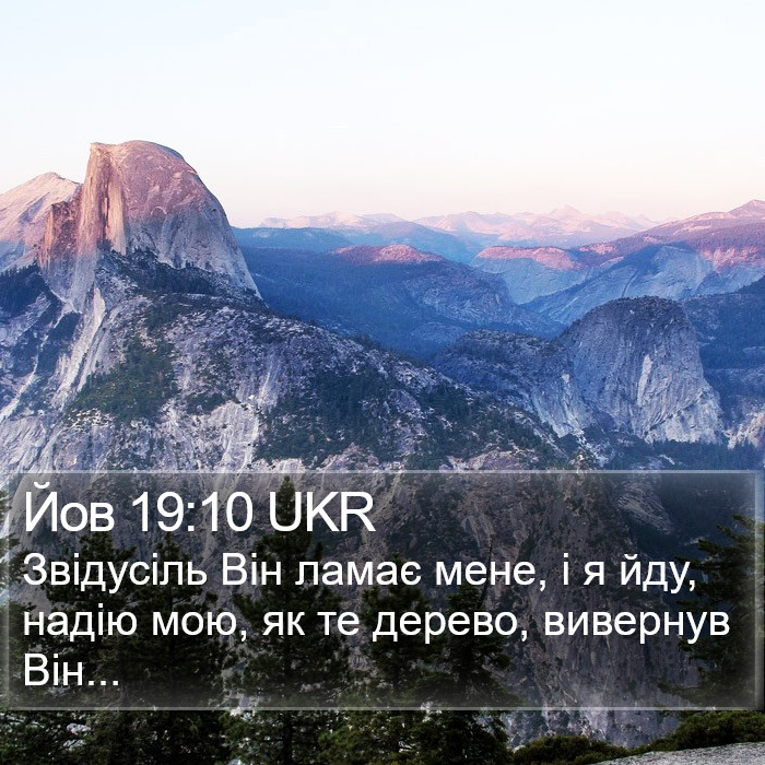 Йов 19:10 UKR Bible Study