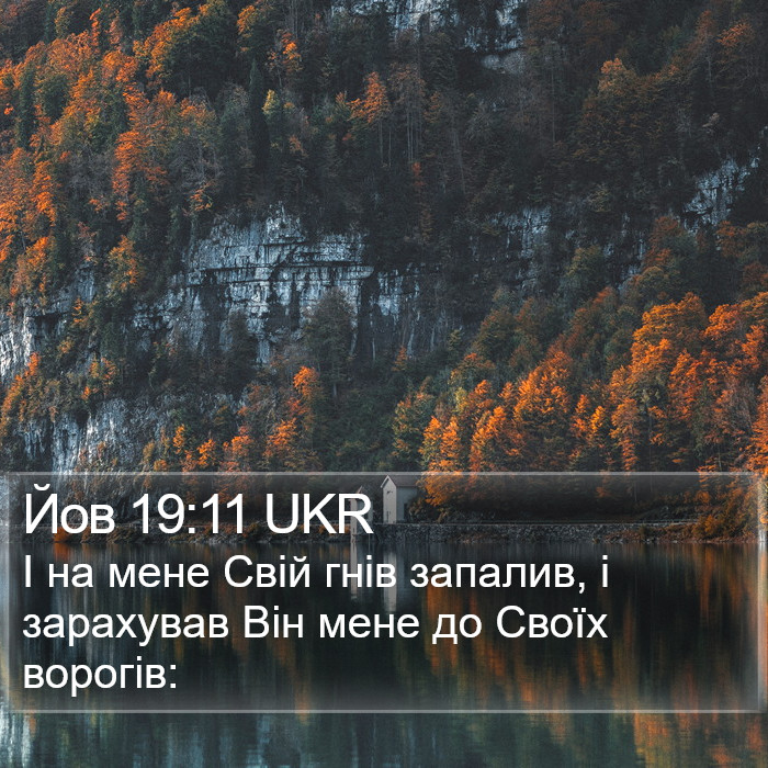 Йов 19:11 UKR Bible Study