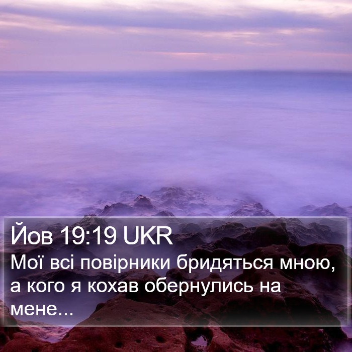 Йов 19:19 UKR Bible Study